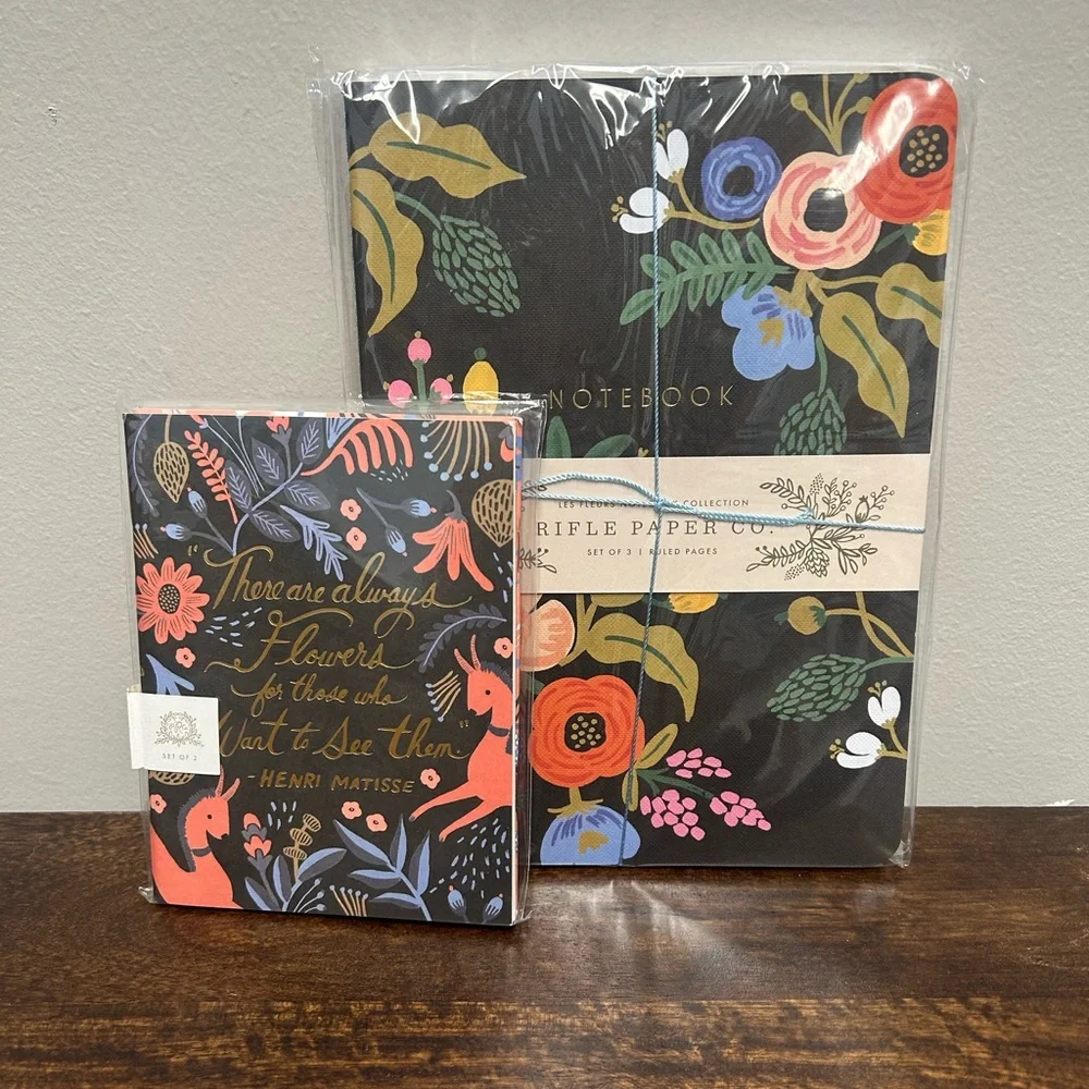 New! Rifle Paper Co. Notebooks Set - Picture 1 of 10